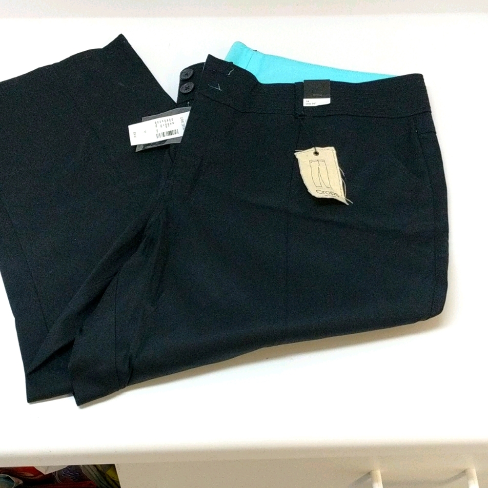 W18 black 25" Crops